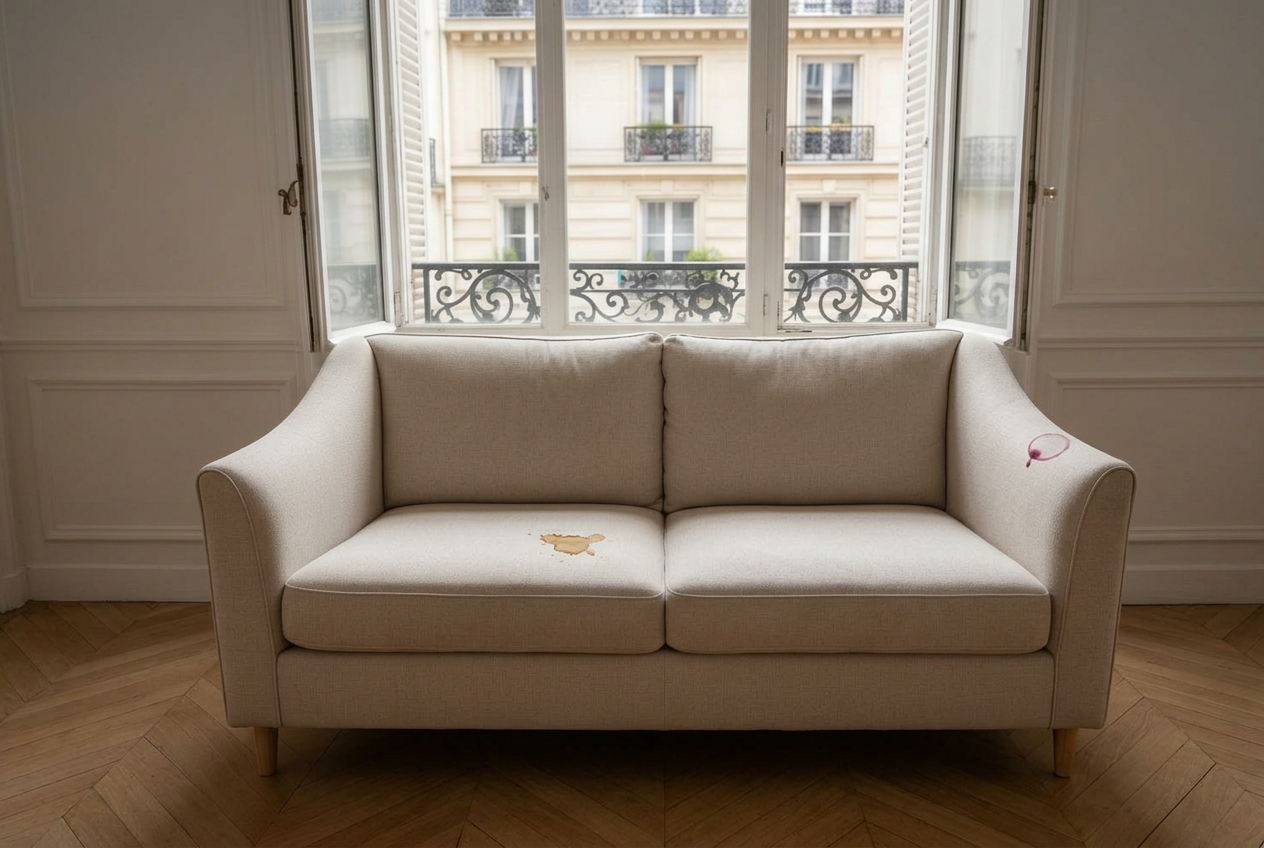 Avant · Canapé tissu beige · Limoges