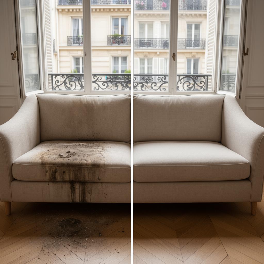 Canapé tissu beige · Limoges